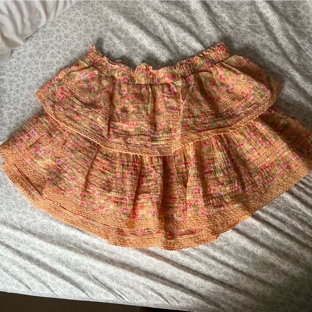 Aerie rock and ruffle skirt